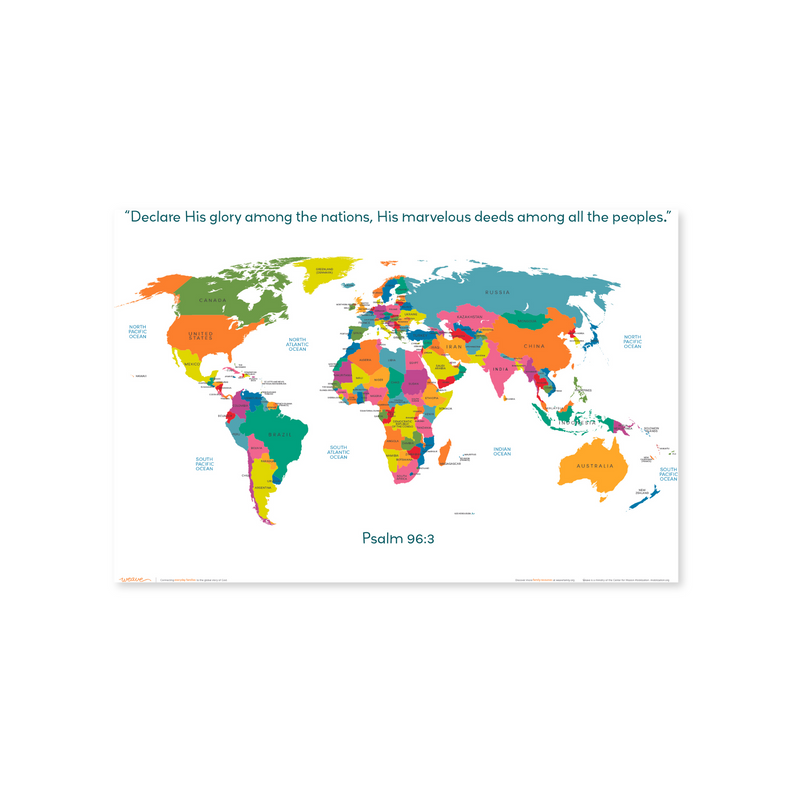 Mapa mundial de tecido