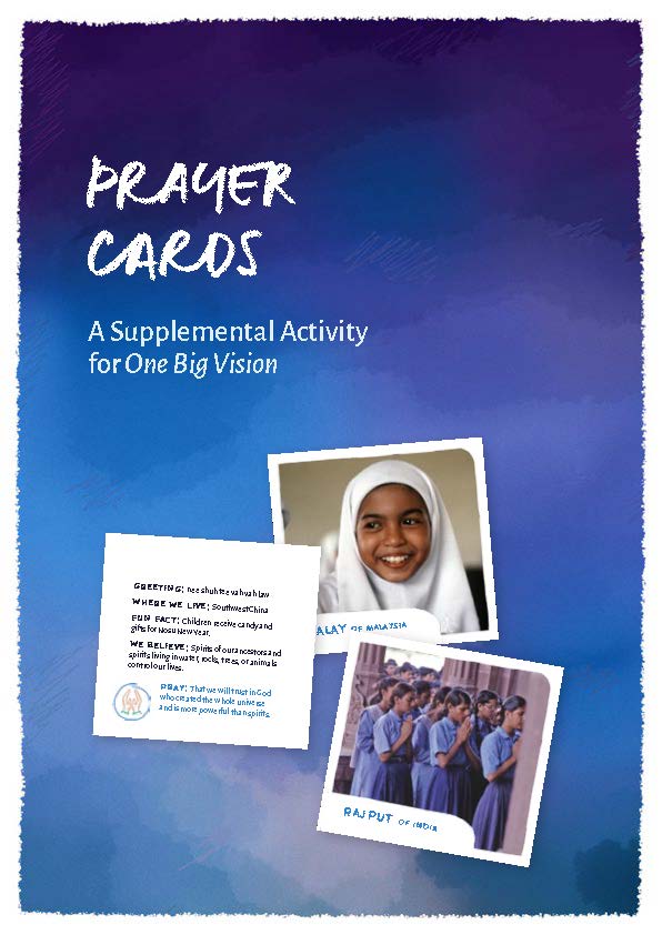 children mission prayer cards